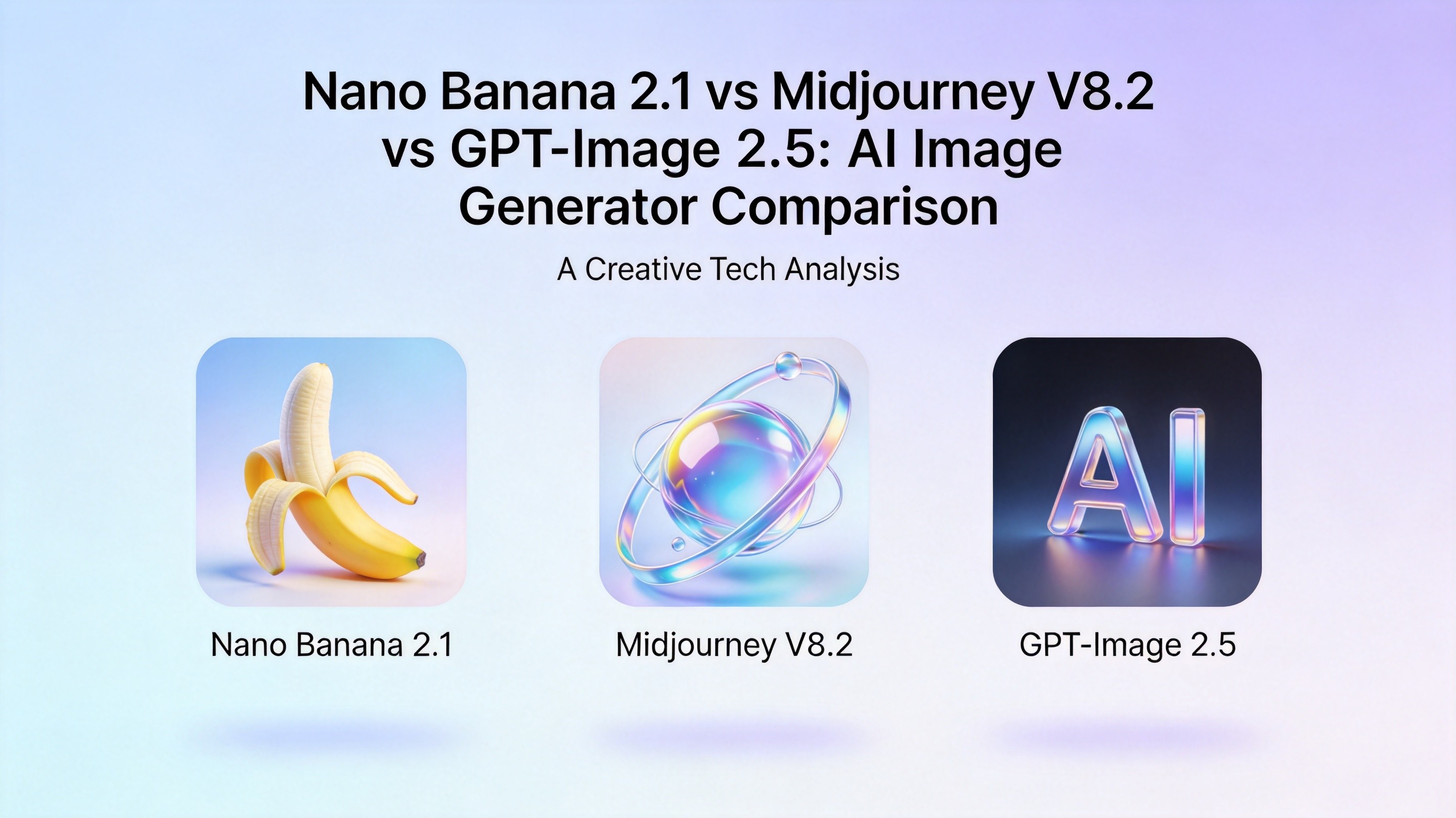 Nano Banana 2.1 vs Midjourney V8.2 vs GPT-Image 2.5: AI Image Generator Showdown
